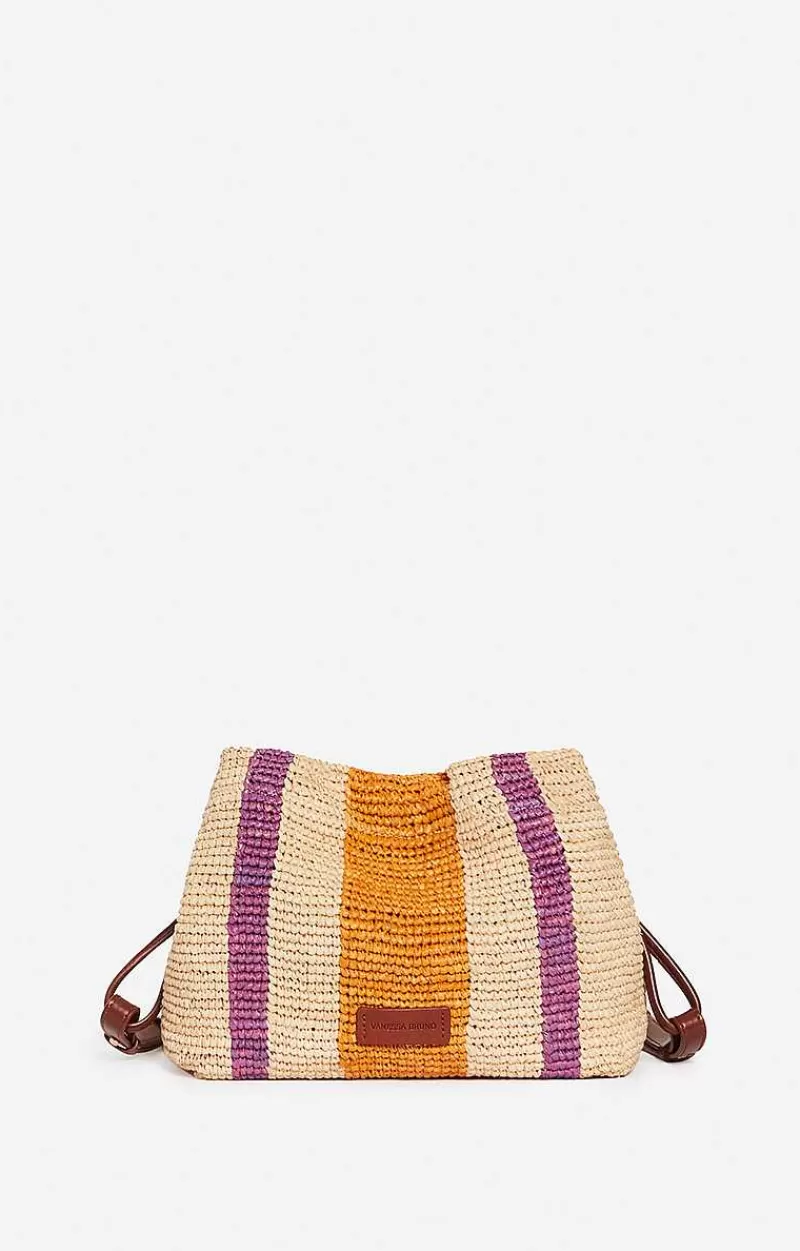 Vanessa Bruno Bourse Leather & Raffia Bag