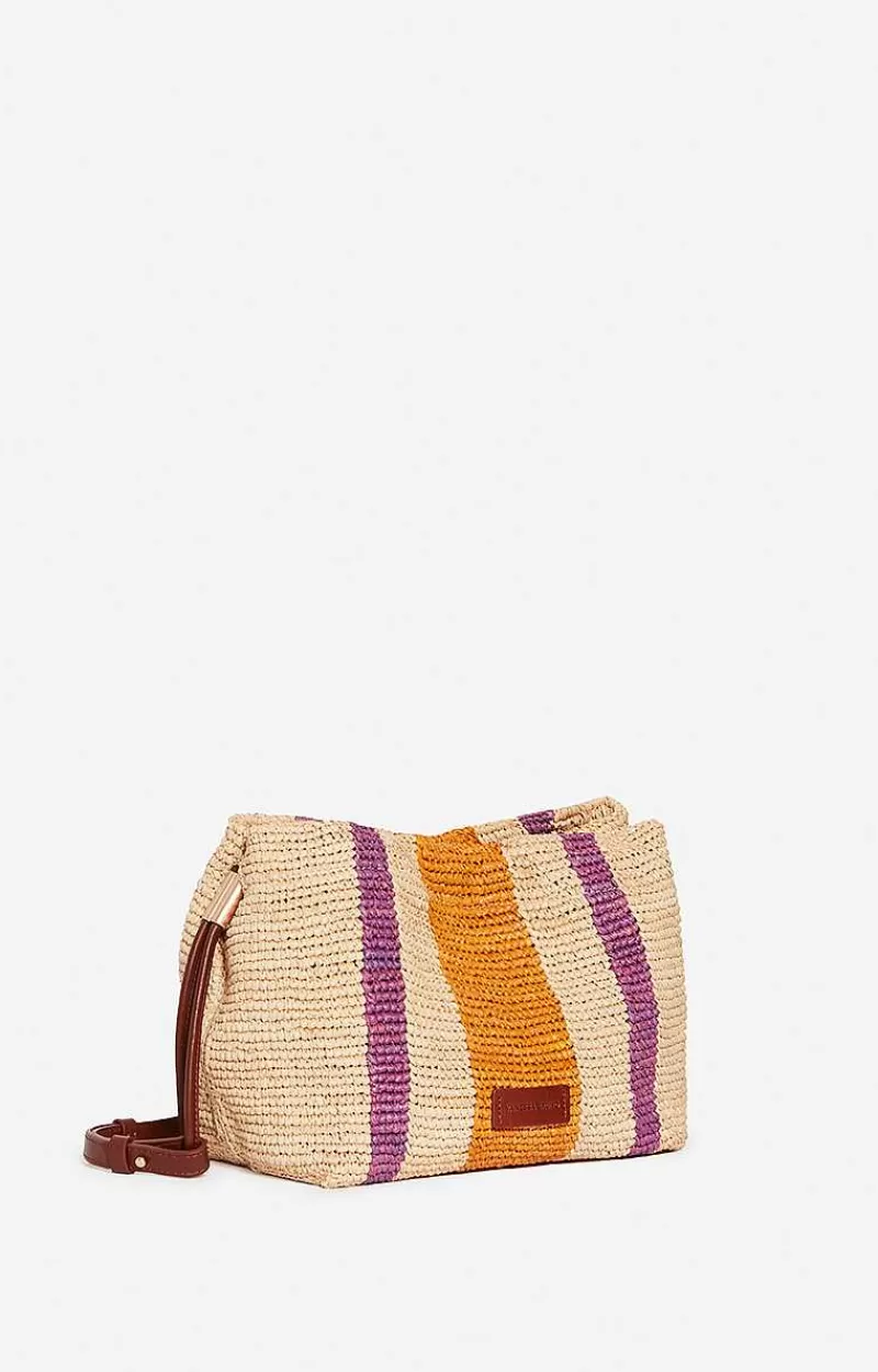 Vanessa Bruno Bourse Leather & Raffia Bag