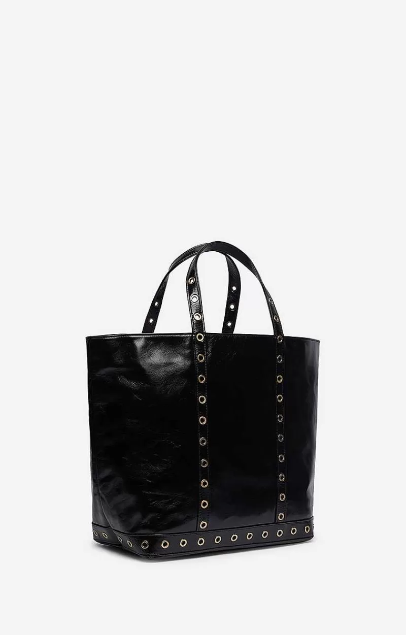 Vanessa Bruno Crinkled Leather M Cabas Tote