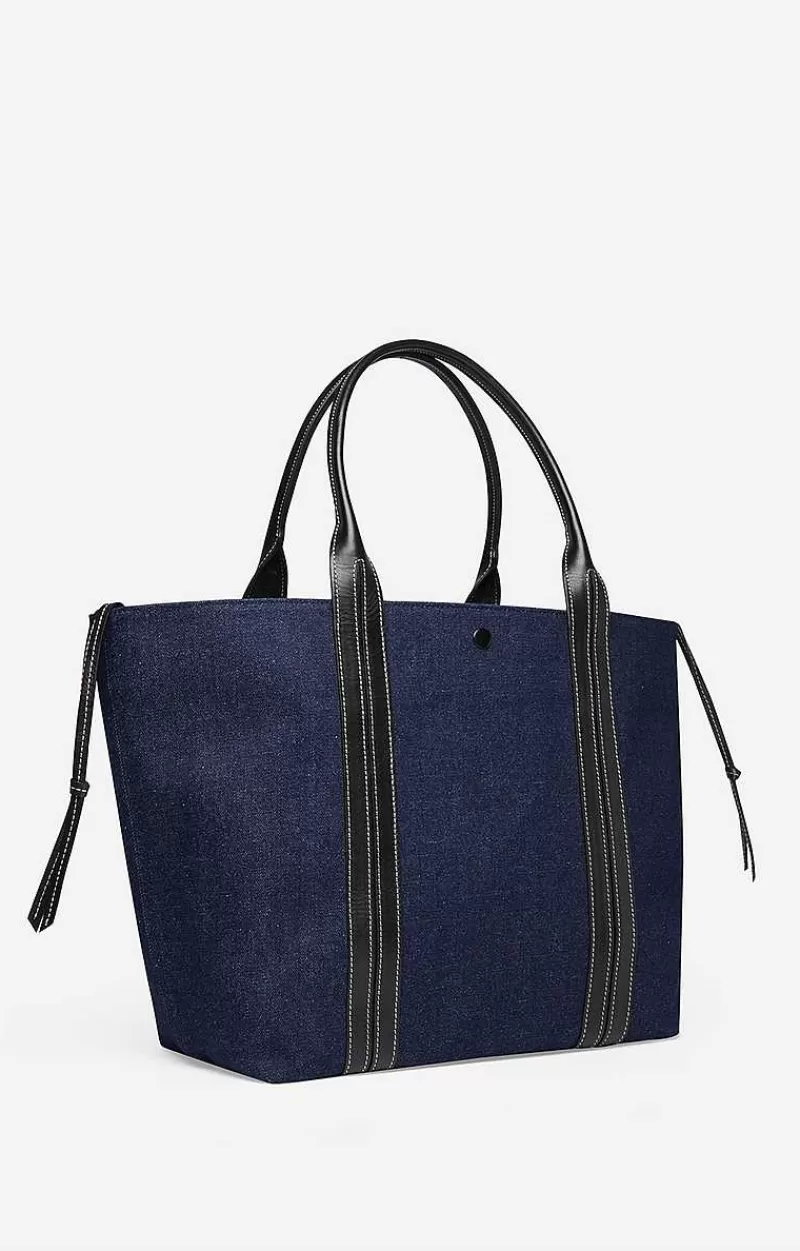 Vanessa Bruno Leather And Cotton Cabas Tote