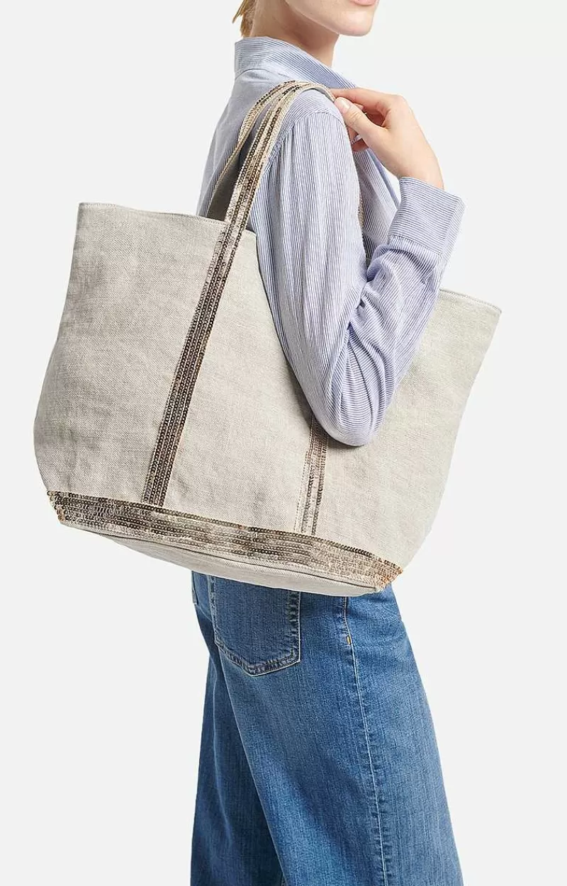 Vanessa Bruno Linen L Cabas Tote