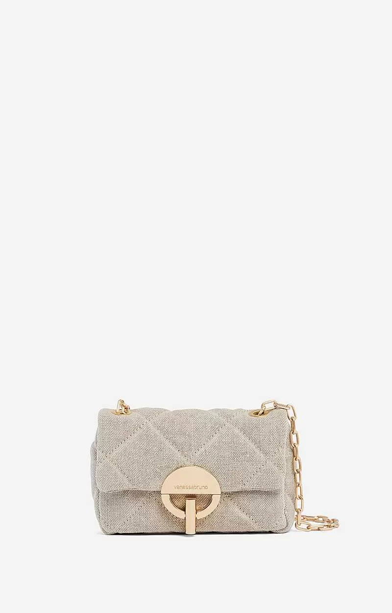 Vanessa Bruno Linen Nano Moon Bag