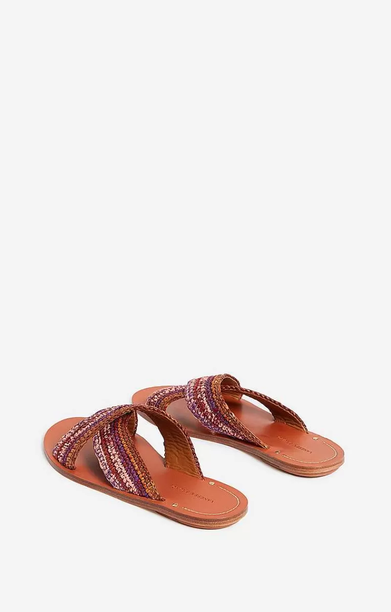 Vanessa Bruno Mules In Raffia And Leather