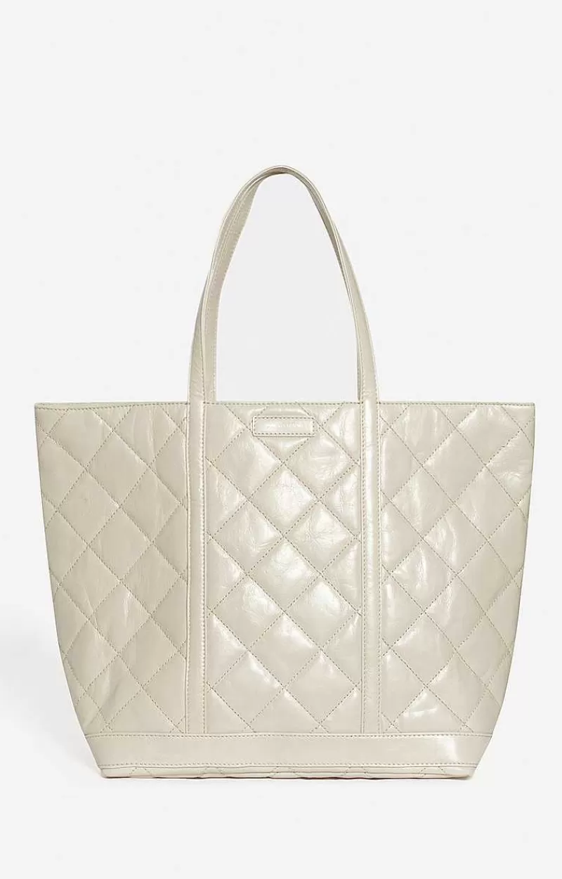 Vanessa Bruno Quilted Leather Xl Cabas Tote