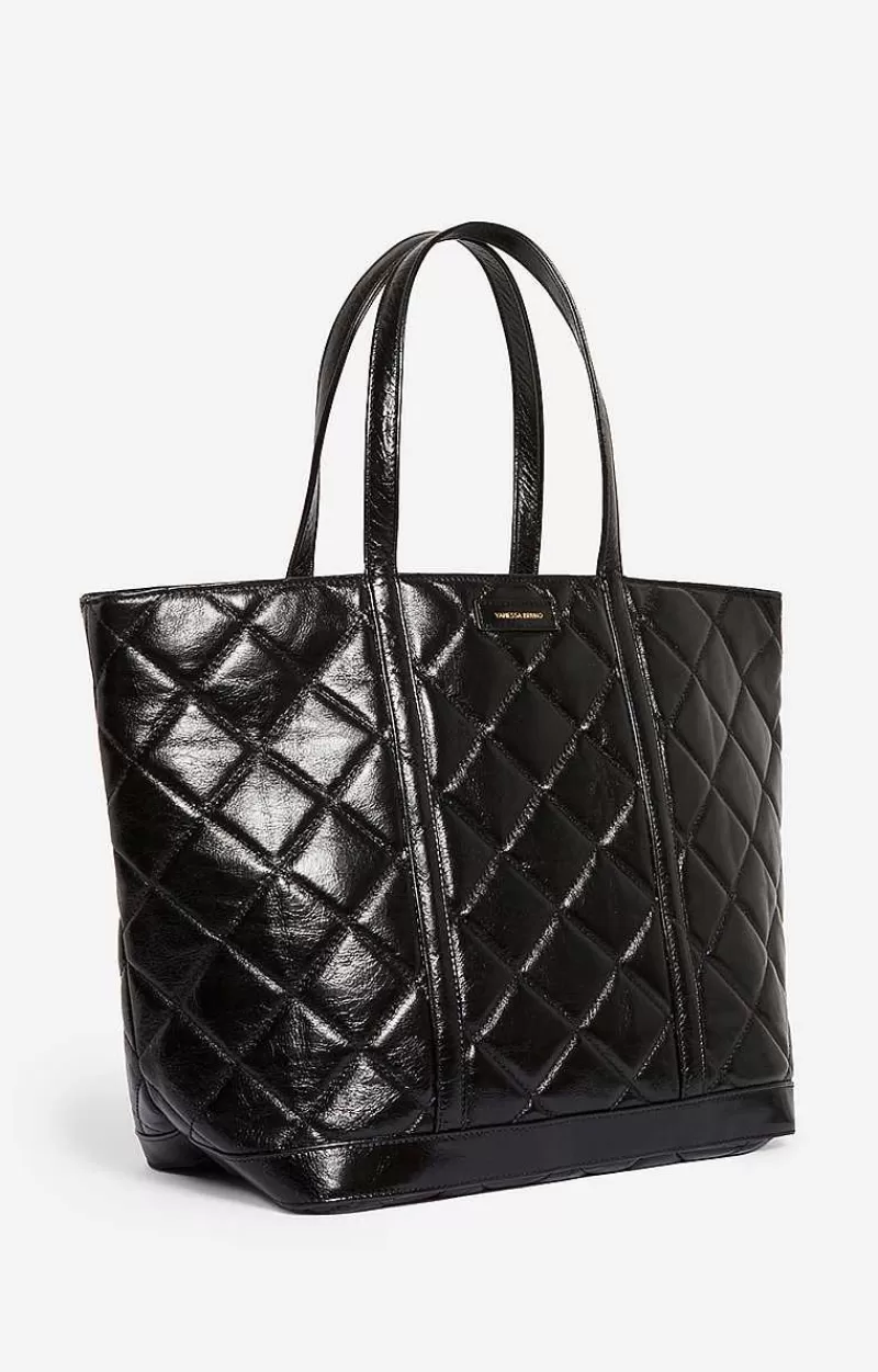 Vanessa Bruno Quilted Leather Xl Cabas Tote