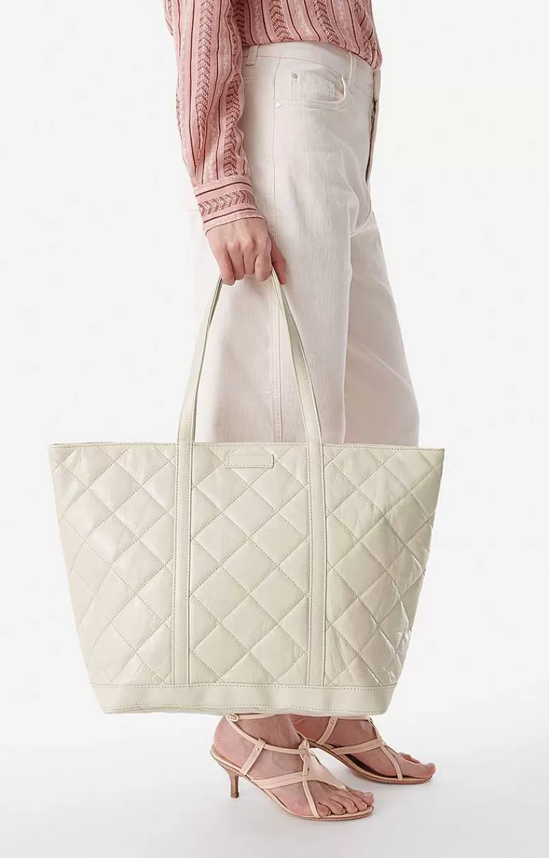 Vanessa Bruno Quilted Leather Xl Cabas Tote