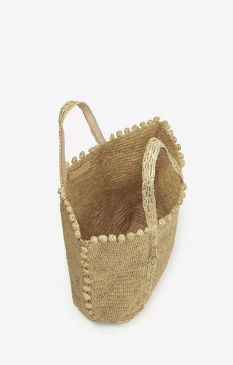 Vanessa Bruno Raffia Bubbles L Cabas Tote