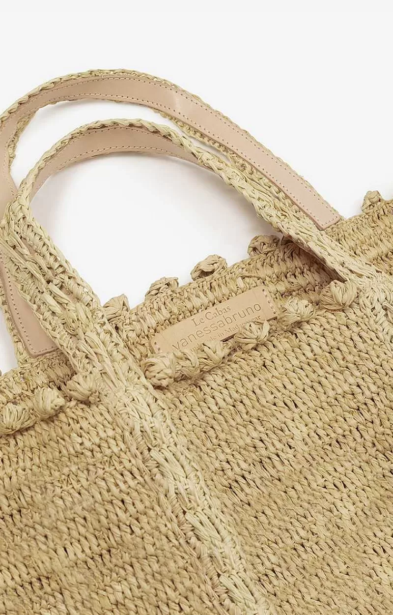 Vanessa Bruno Raffia Bubbles L Cabas Tote