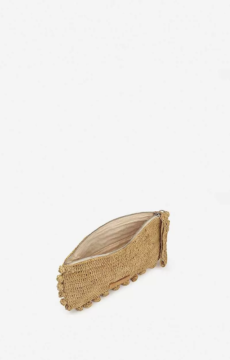 Vanessa Bruno Raffia Flat Pouch