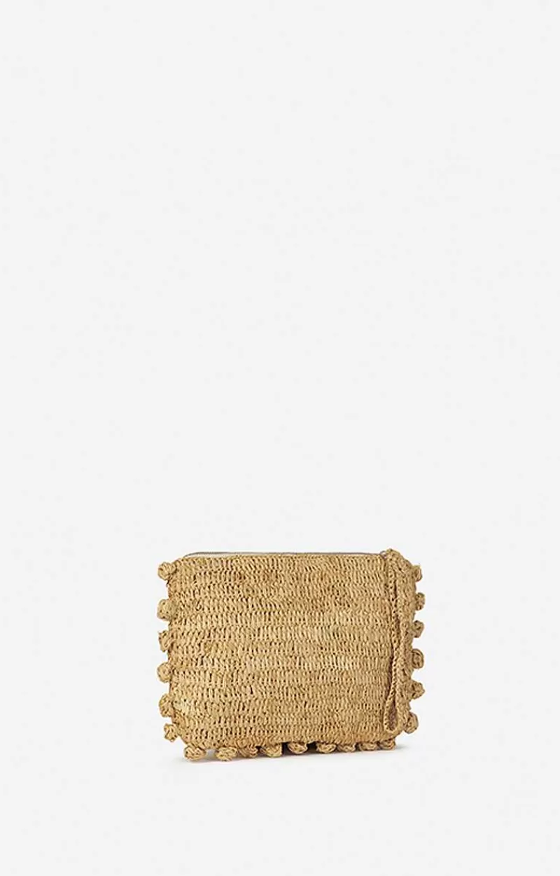 Vanessa Bruno Raffia Flat Pouch