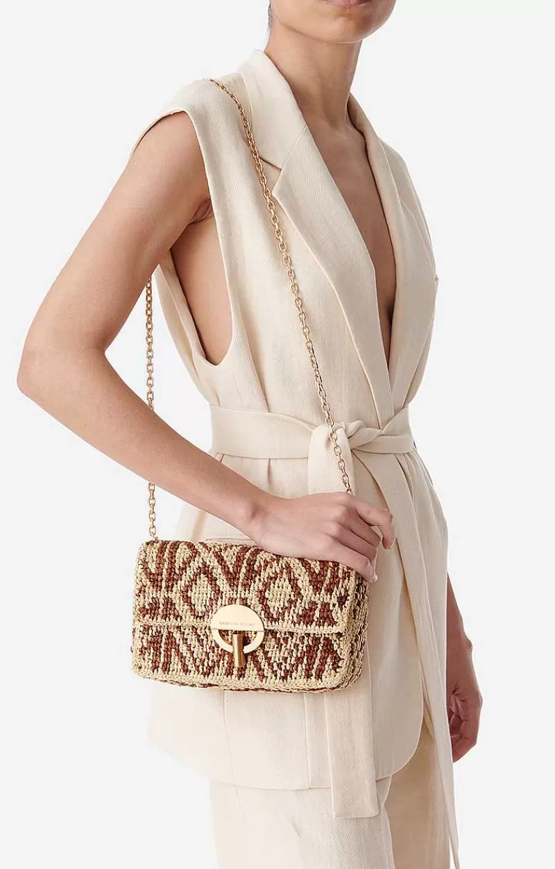 Vanessa Bruno Raffia Moon Bag