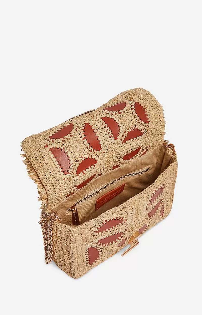 Vanessa Bruno Raffia Moon Bag