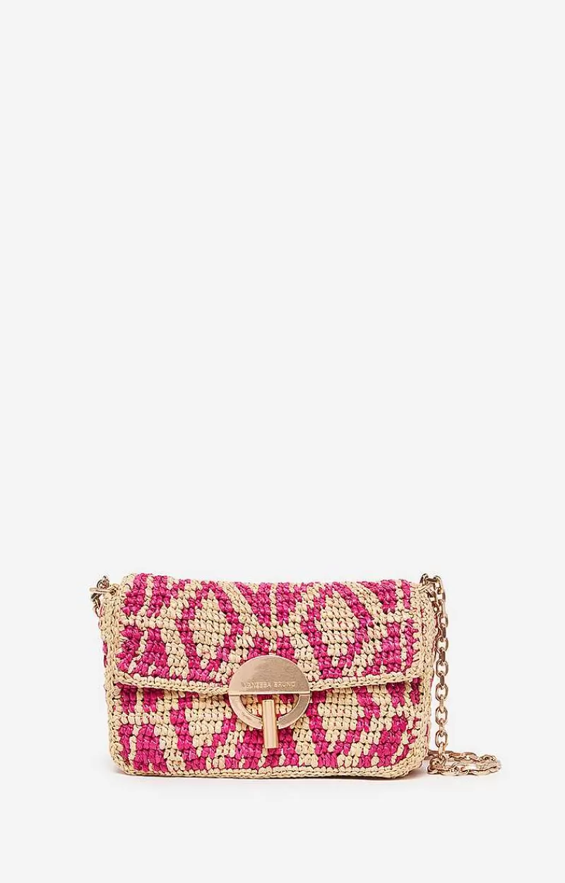 Vanessa Bruno Raffia Nano Moon Bag