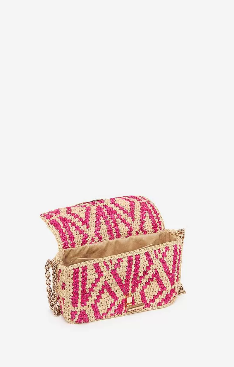 Vanessa Bruno Raffia Nano Moon Bag