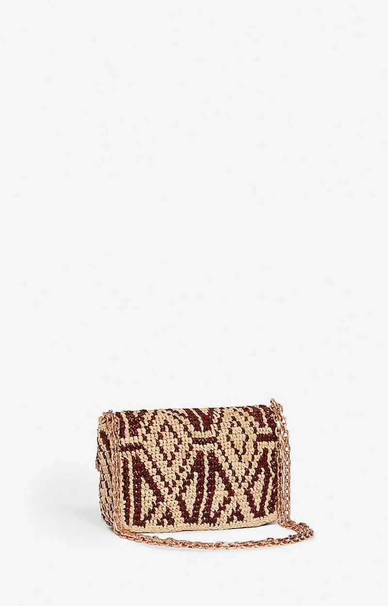 Vanessa Bruno Raffia Nano Moon Bag