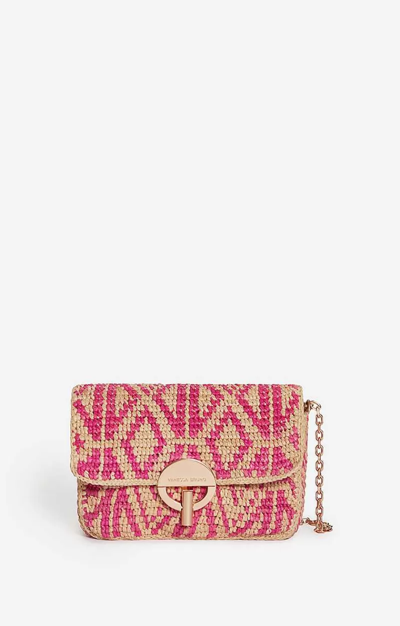 Vanessa Bruno Raffia Small Moon Bag