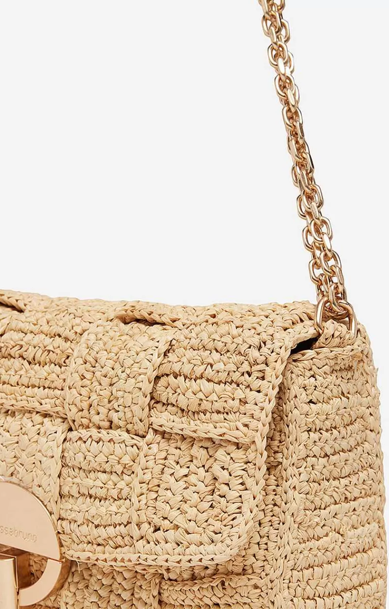 Vanessa Bruno Raffia Small Moon Bag