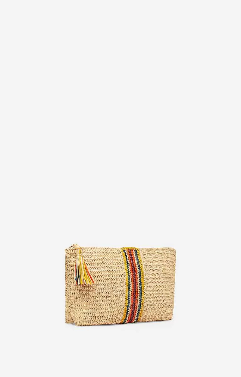 Vanessa Bruno Raffia Zipped Clutch