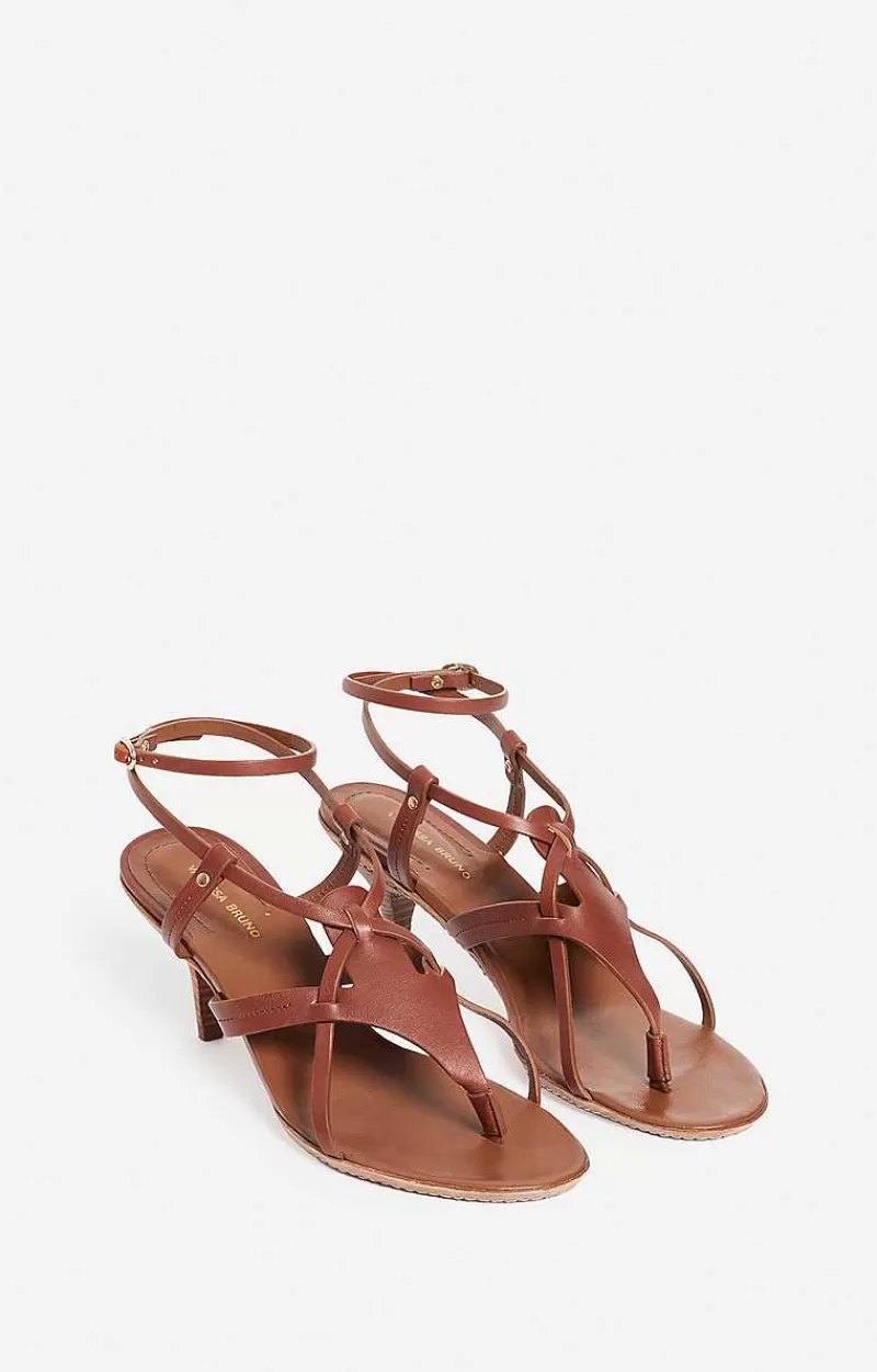 Vanessa Bruno Sandals In Vegetable Tanned Leather